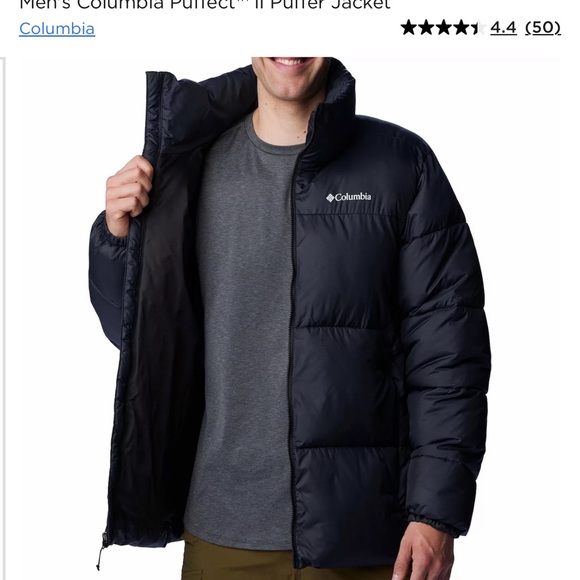 Men’s Columbia Puffect II Puffer Jacket Size Large - Picture 4 of 7